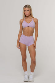 Micro Sculpt Scrunch Short | Lilac