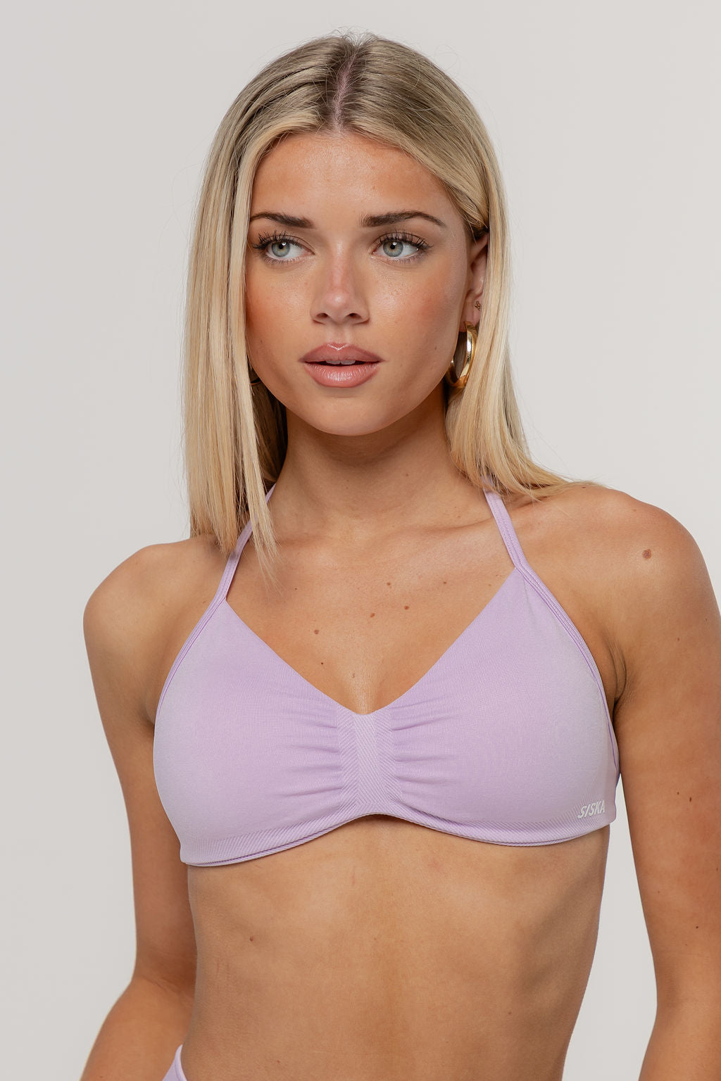 Sculpt Barely There Halter Crop | Lilac