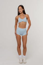 Micro Sculpt Scrunch Short | Sky