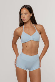 Micro Sculpt Scrunch Short | Sky