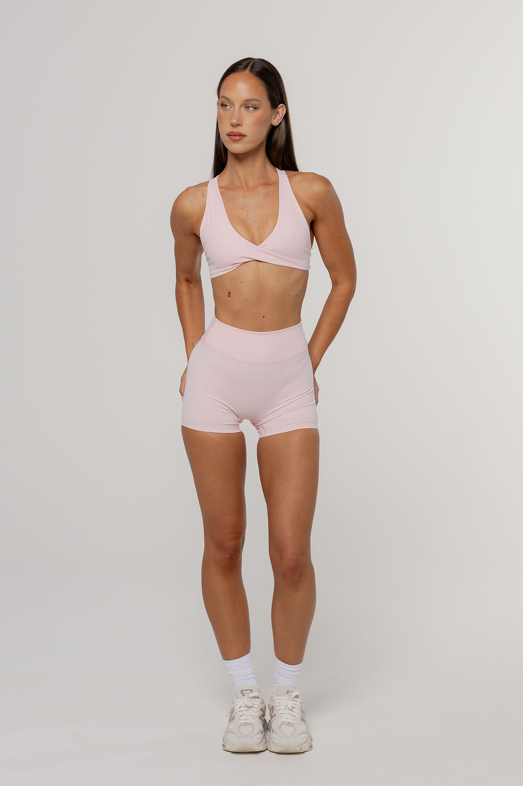 Core Twist Crop | Blush