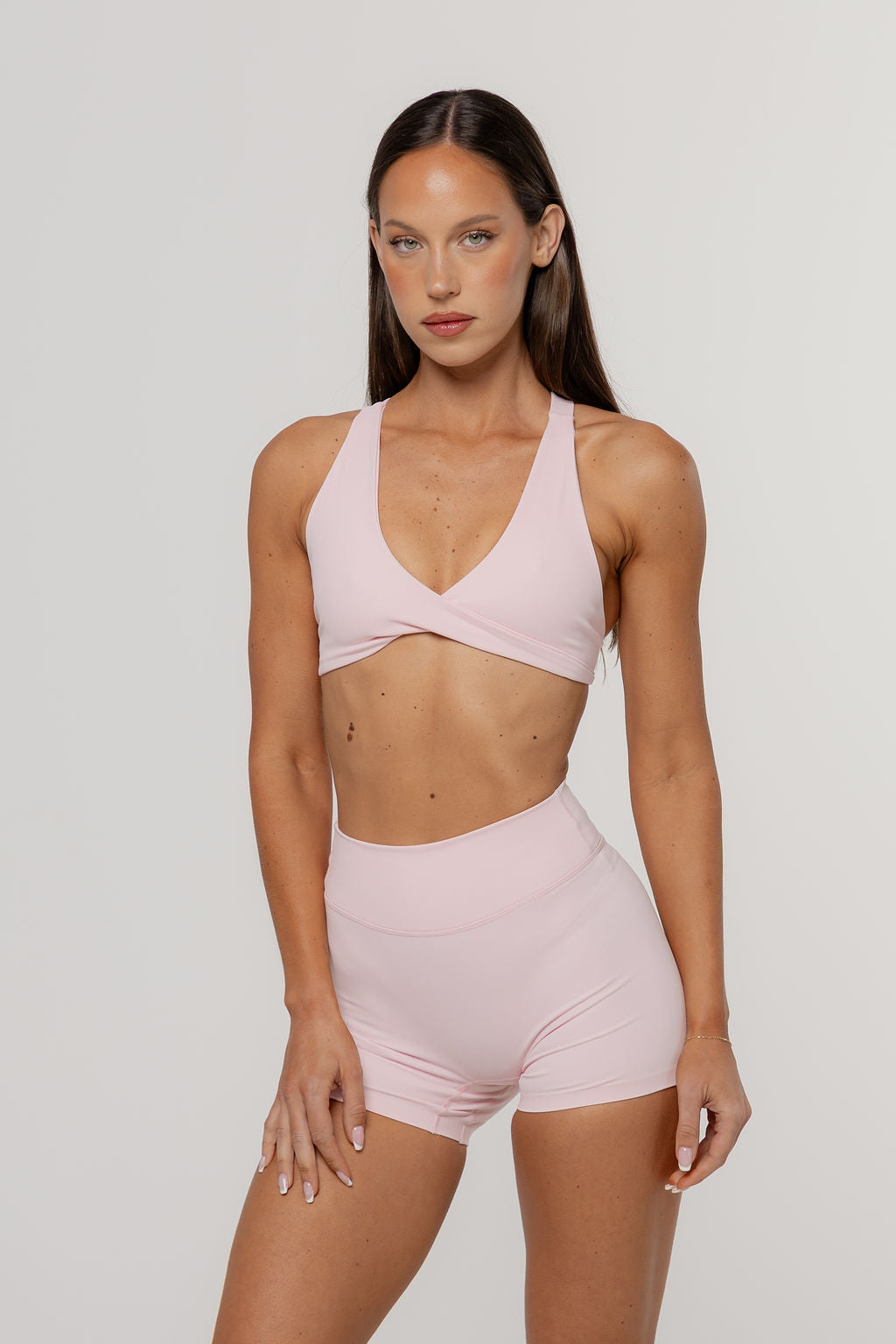 Core Twist Crop | Blush