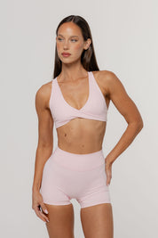 Core Twist Crop | Blush
