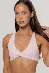 Core Twist Crop | Blush