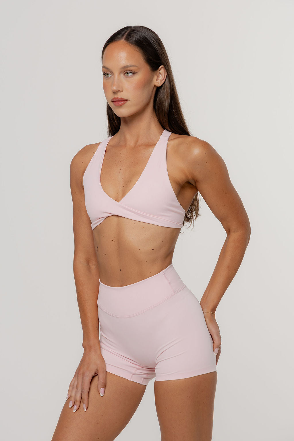 Core Twist Crop | Blush