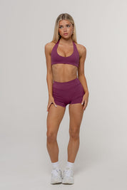 Core Define Halter Crop | Grape