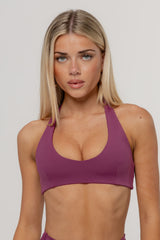 Core Define Halter Crop | Grape