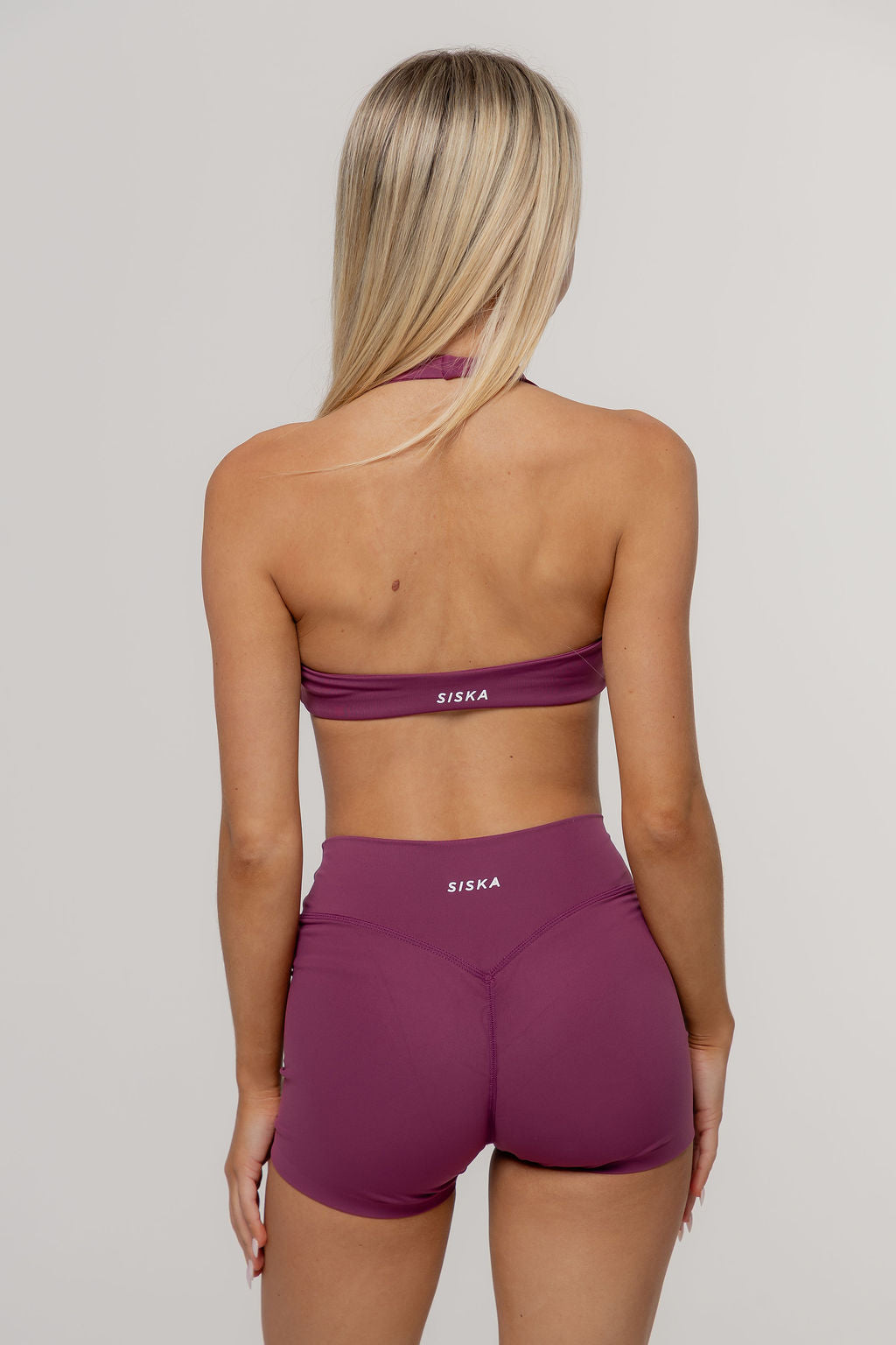 Core Define Halter Crop | Grape