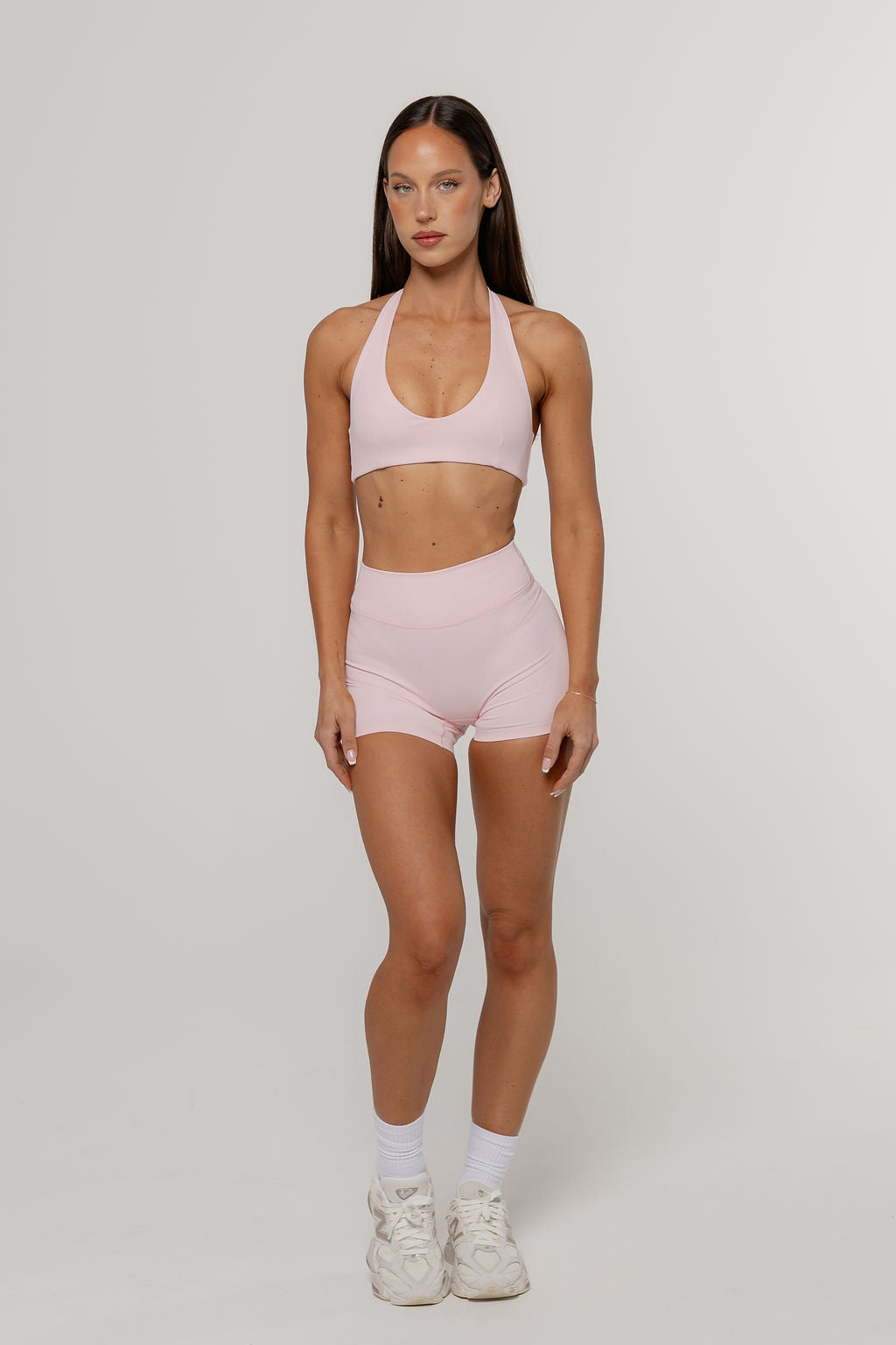 Core Define Halter Crop | Blush