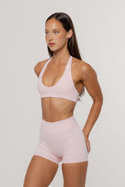 Core Define Halter Crop | Blush