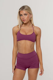 Core Barely There Halter Crop | Grape