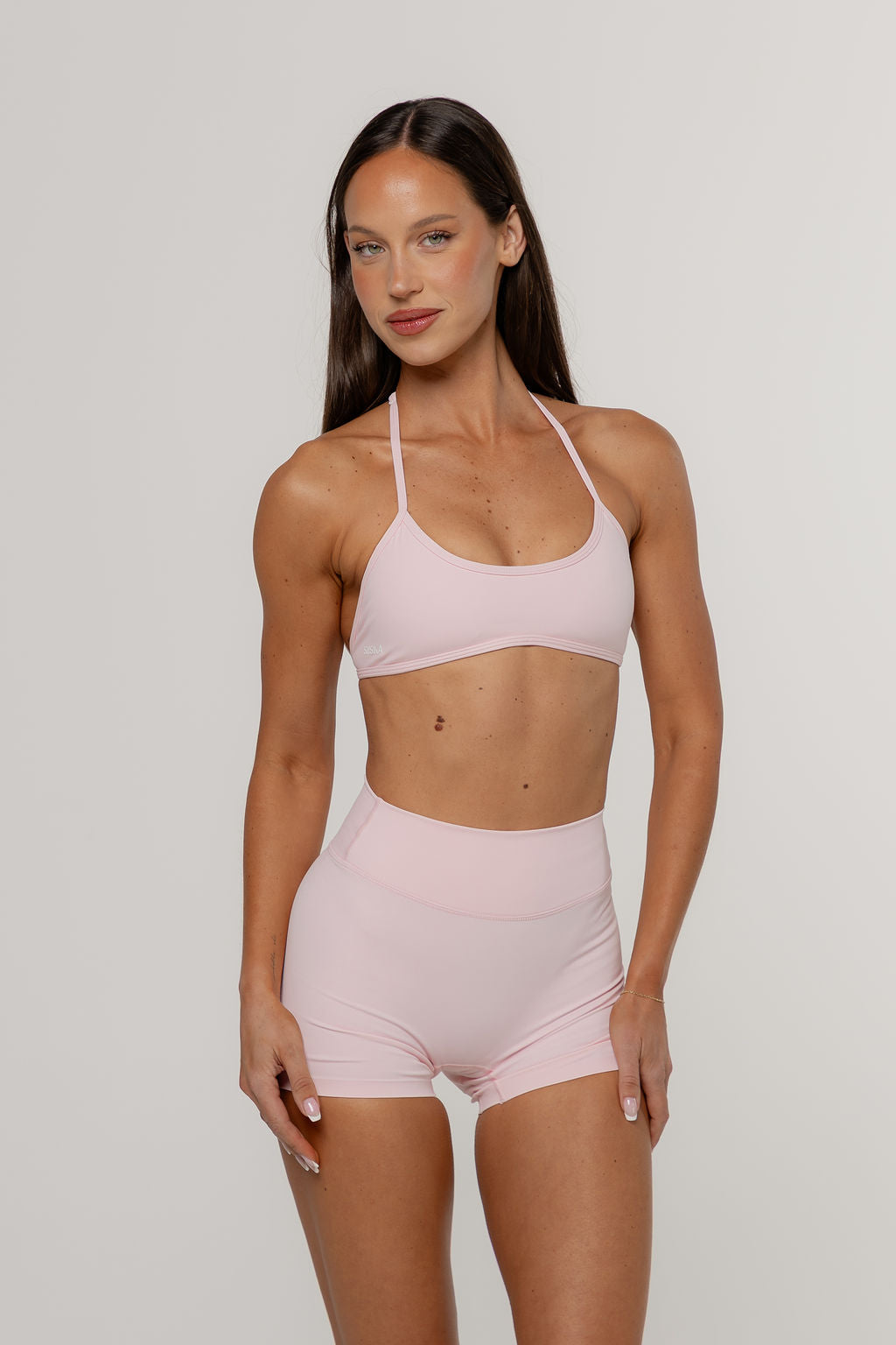 Core Barely There Halter Crop | Blush