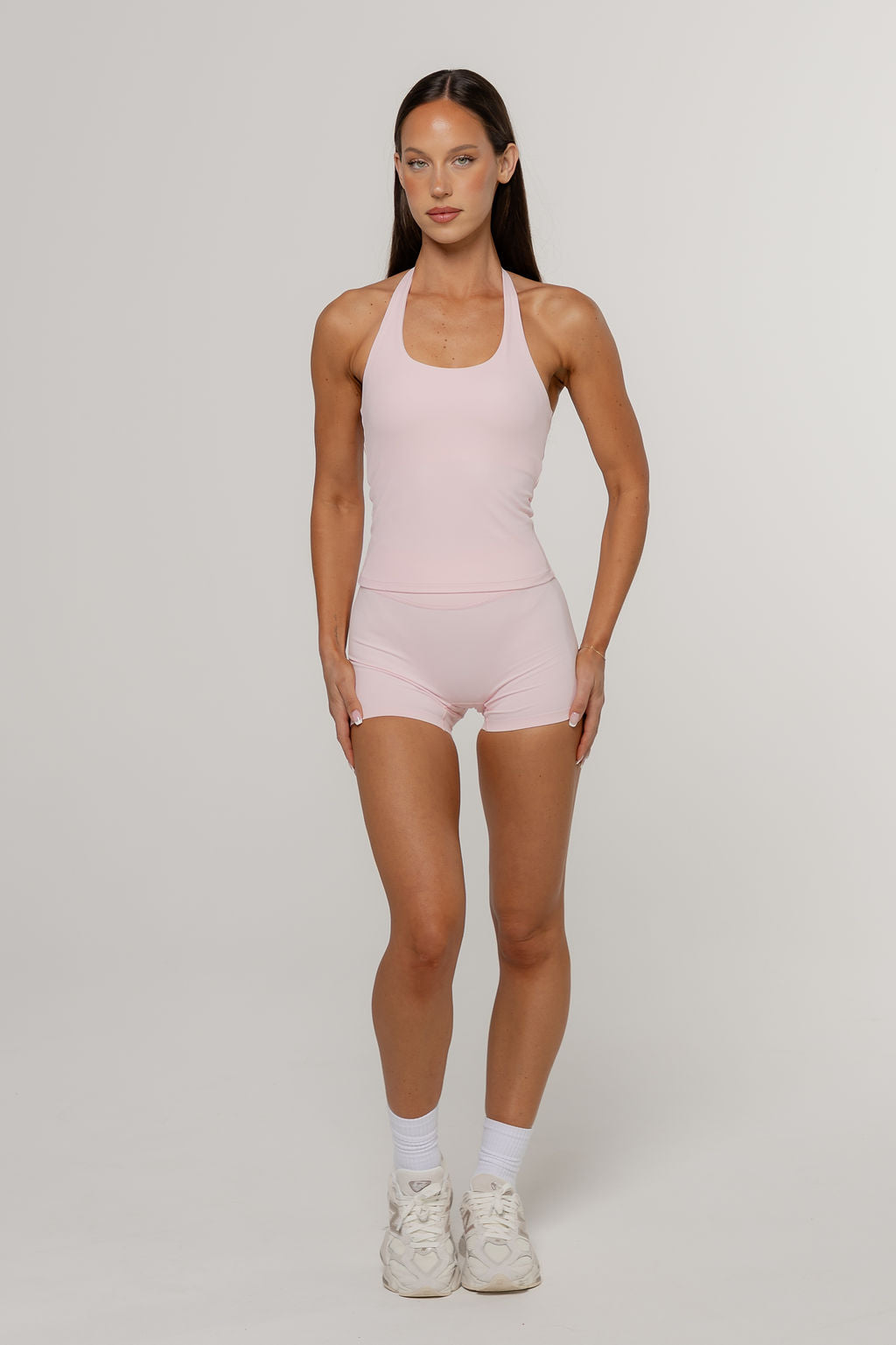 Core Halter Tank | Blush