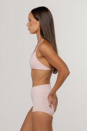 Sculpt Barely There Halter Crop | Blush