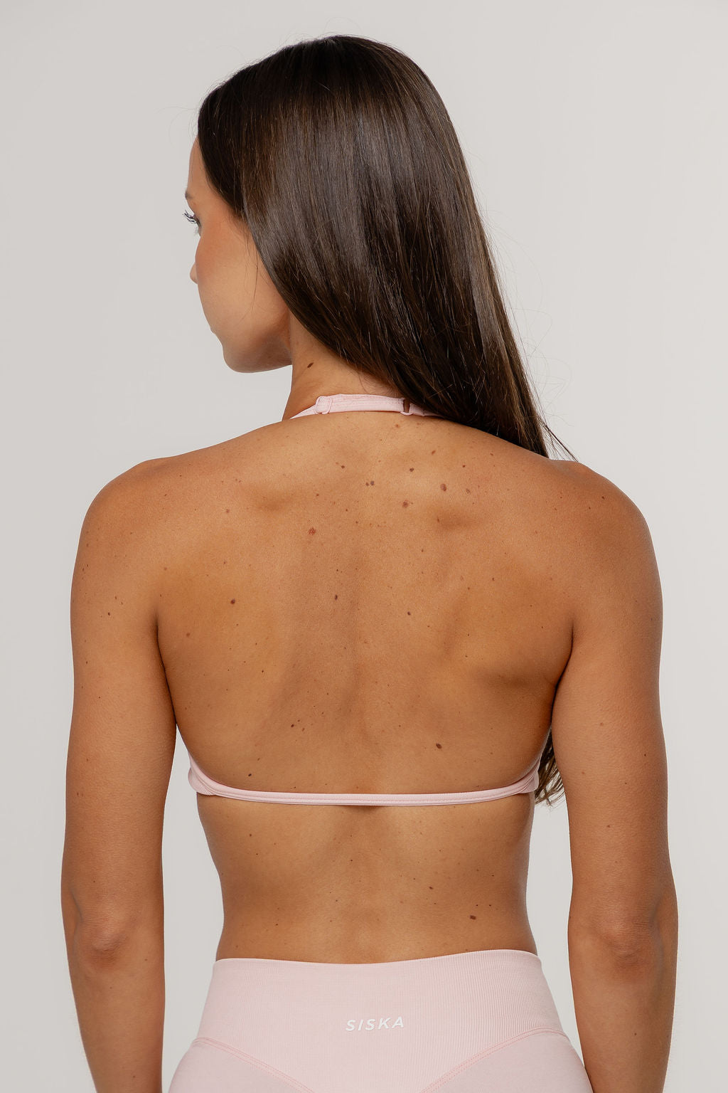 Sculpt Barely There Halter Crop | Blush