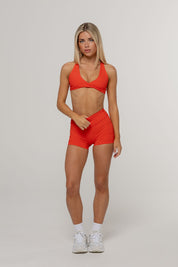 Core Twist Crop | Chilli