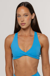 Core Twist Crop | Cobalt