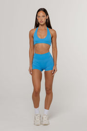 Core Define Halter Crop | Cobalt