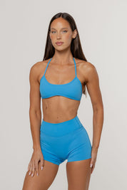 Core Barely There Halter Crop | Cobalt