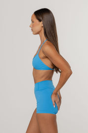 Core Barely There Halter Crop | Cobalt