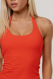 Core Halter Tank | Chilli