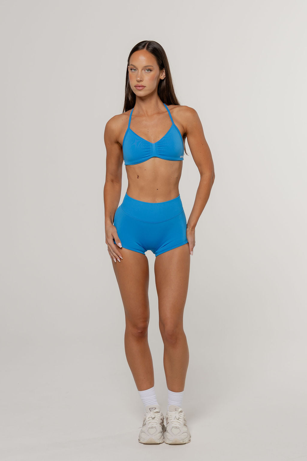 Sculpt Barely There Halter Crop | Cobalt