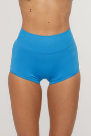 Micro Sculpt Scrunch Short | Cobalt