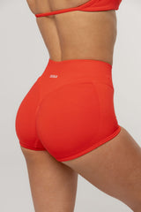 Micro Sculpt Scrunch Short | Chilli